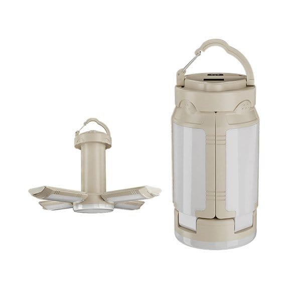 Luz de camping 27 Plegado vertical de 4 paneles (almacenamiento compacto a 90°)