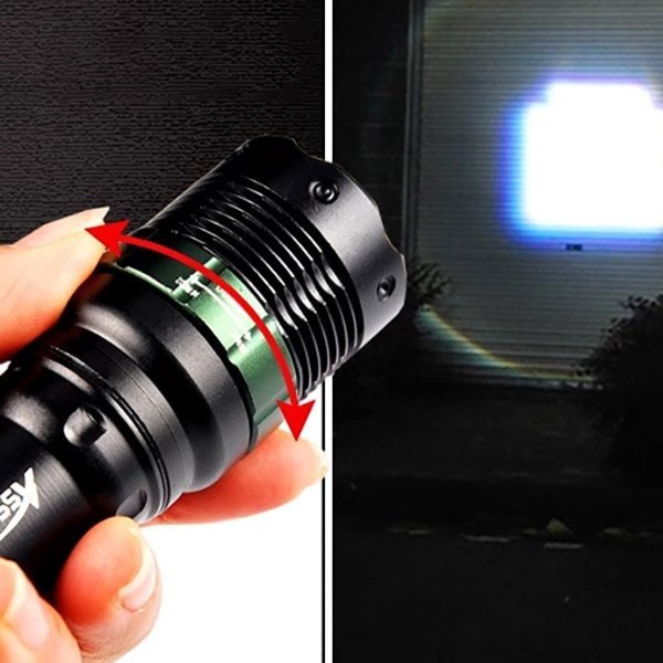 Luz de camping 74 Linterna zoom giratoria