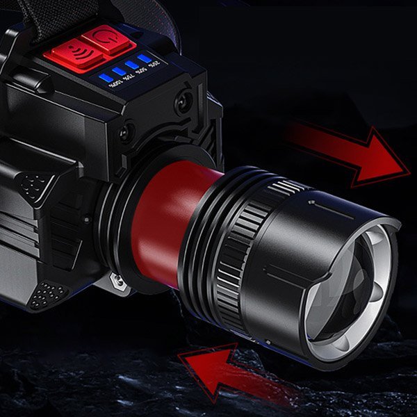 Luz de camping 54 Linterna telescópica con zoom