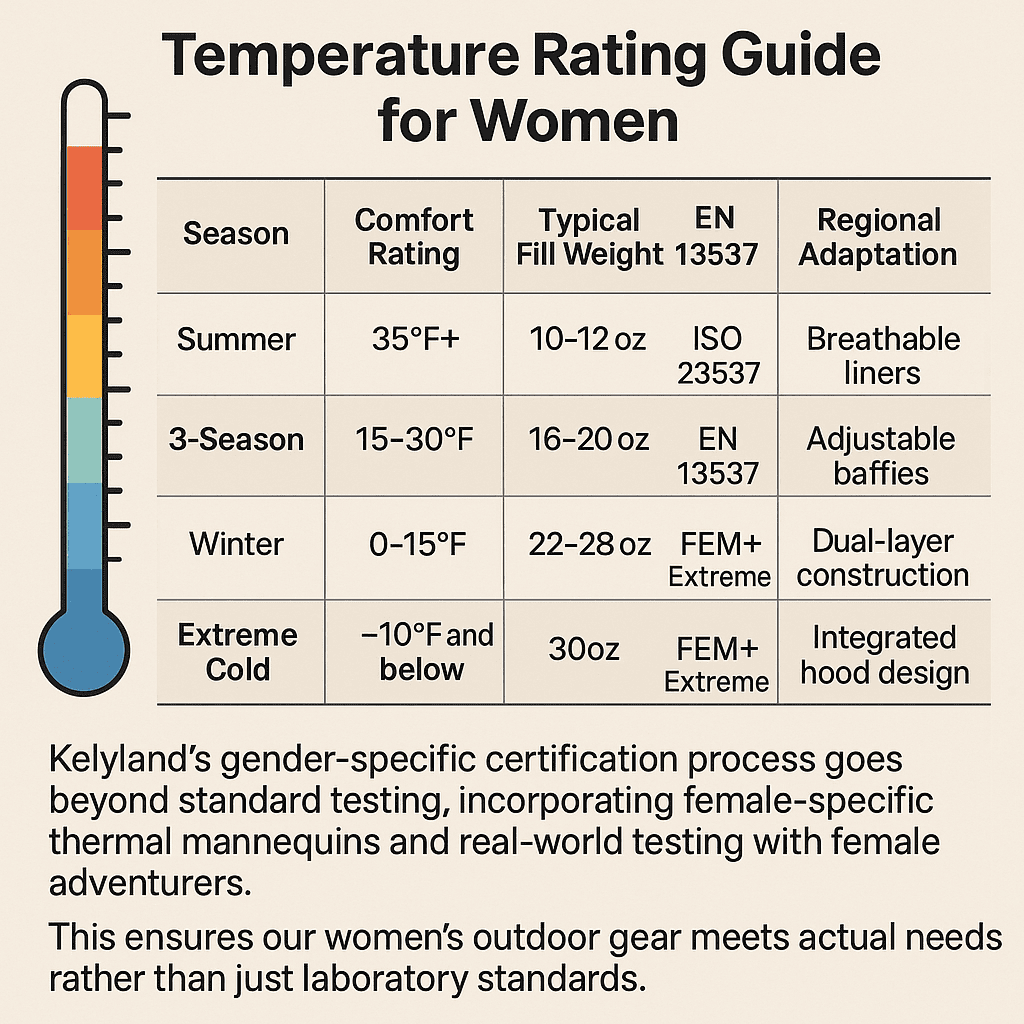 Temperature Rating Guide for Women