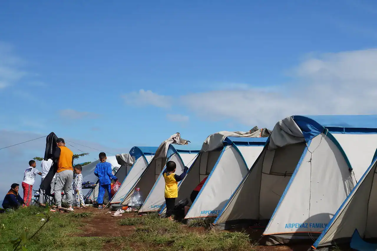 Family camping tents at Kelyland Outdoors, perfect for outdoor adventures and nature experiences.