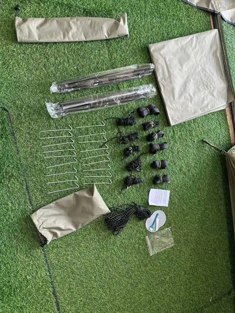 Mildew-Resistant Tent Fabrics: Prevent Batch Mold Failures 2 Garden fencing kit with stakes, wire, and accessories for outdoor DIY projects.